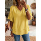 Women's V-Neck Casual Short Sleeve Top