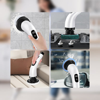 🎉 2026 Sale — Over 28,500 Sold!🧽8‑in‑1 Electric Cleaning Brush Set 🏠