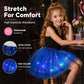 🏆 Last Day 52%OFF!🎁LED Light Up Sequin Tutu Skirt Star Mesh Princess Skirt for Girls and Adults