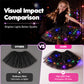 🏆 Last Day 52%OFF!🎁LED Light Up Sequin Tutu Skirt Star Mesh Princess Skirt for Girls and Adults