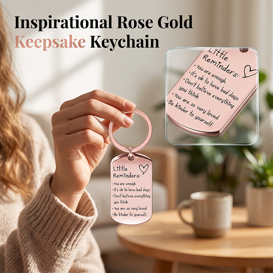 Stainless Steel Inspirational Keychain