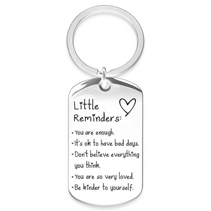 Stainless Steel Inspirational Keychain