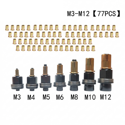 M3 to M12 Rivet Nut Tool Kit