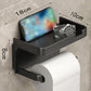 🧻📦 Wall-Mounted Toilet Paper Holder with Storage Shelf