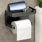 🧻📦 Wall-Mounted Toilet Paper Holder with Storage Shelf