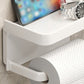 🧻📦 Wall-Mounted Toilet Paper Holder with Storage Shelf