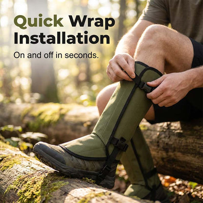 🏔️ Waterproof Hiking Gaiters – Breathable GORE-TEX Leg Guards for Trail & Mountain, Durable 1000D Fabric with Replaceable Straps 🇬🇧⛰️