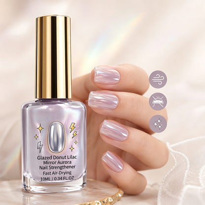 📢📢🔥Buy 1 Get 1 Free ! ⏰Lilac Glossy Mirror Nail Strengthener