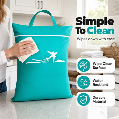 🧳🤲Large Waterproof Travel Laundry Bag for Wet & Dirty Clothes🎒