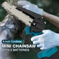 🌲6-inch Cordless Mini Chainsaw with 2 Batteries