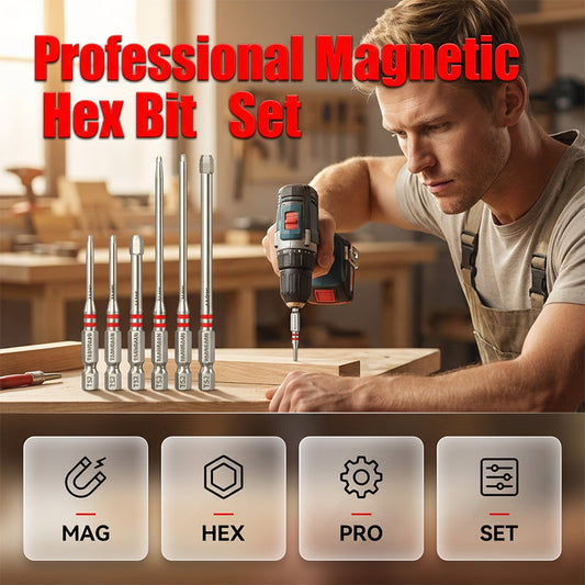 🎁 Last-day special: £9.98! 🧊🔥Heavy-Duty Pagoda Hex Bits Set