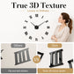 3D DIY Large Roman Numeral Wall Clock