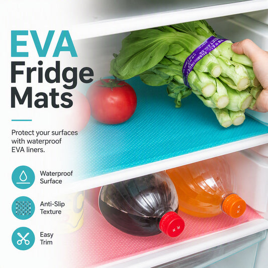 🥳2026 HOT SALE🥳💞12K+ SOLD! 🧊🎁 50% OFF! Fridge Shelf Liners – From £4.99! Waterproof EVA, anti-slip & cut-to-fit. Keeps fridge clean & organized – stock up & save! 🏠✅