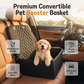 Convertible Car Pet Seat Cover and Booster Dog Basket