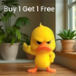 3D Printed Angry Yellow Duck Desk Toy