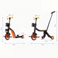 Multifunctional convertible 3-wheel scooter for kids
