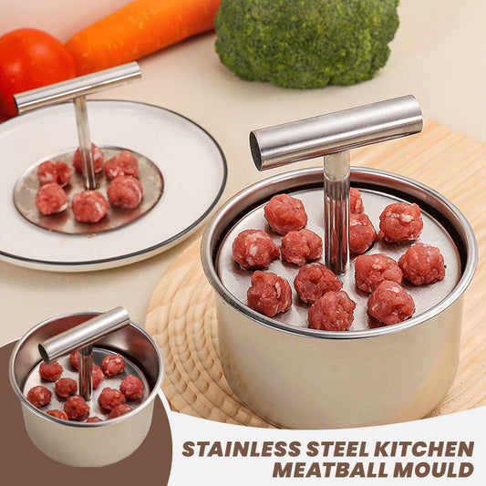 🥳HOT SALE🥳💞10K+ SOLD! Meatball Mould – From £9.98! 304 steel, 6/12 holes & ergonomic. Perfect balls every time – grab yours! ✅