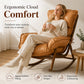 Thick Rocking Chair Cushion with Back Support