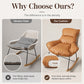 Thick Rocking Chair Cushion with Back Support