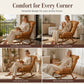 Thick Rocking Chair Cushion with Back Support