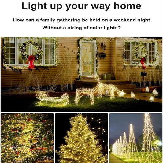 🌞 Solar Outdoor String Lights with 8 Modes for Gardens, Patios, Weddings and Parties