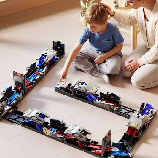 🧩 Get Kids Off Screens with a Hands-On Mechanical Racing Track They Can Build Themselves