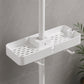 🚿 Adjustable Shower Riser Rail Storage Rack – No-Drill Clamp-On Organizer for Shampoo & Soap ✨