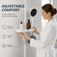 🚿 Adjustable Shower Riser Rail Storage Rack – No-Drill Clamp-On Organizer for Shampoo & Soap ✨