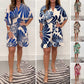 💕2026 New Products for Spring Women's Plant Printed Casual Short Jumpsuit